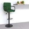 Image de vidaXL Tabouret de bar Vert foncé Velours