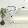Image de vidaXL Tabouret de bar Blanc Similicuir