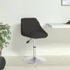 Image de vidaXL Chaise de salle à manger Noir Similicuir