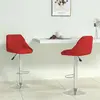 Image de vidaXL Tabourets de bar lot de 2 rouge bordeaux similicuir