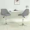 Image de vidaXL Chaises pivotantes à manger lot de 2 Gris clair Velours