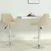Image de vidaXL Tabourets de bar lot de 2 crème velours
