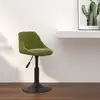Image de vidaXL Tabouret de bar Vert clair Velours