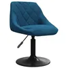 Image de vidaXL Barkruk fluweel blauw