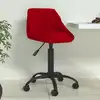 Image de vidaXL Chaise de salle à manger Rouge bordeaux Velours