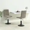 Image de vidaXL Chaises pivotantes à manger lot de 2 gris clair velours