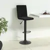 Image de vidaXL Tabouret de bar Noir Velours
