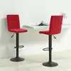 Image de vidaXL Tabourets de bar lot de 2 rouge bordeaux velours