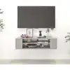 Image de vidaXL Meuble TV suspendu Gris béton 100x30x26,5 cm Bois d’ingénierie