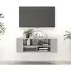 Image de vidaXL Meuble TV mural Gris béton 102x35x35 cm Bois d ingénierie