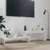 Image de vidaXL Meuble TV Blanc 180x30x43 cm Aggloméré