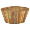 Image de vidaXL Table basse Ø65x31 cm Bois de récupération massif
