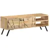 Image de vidaXL Meuble TV 110x30x40 cm Bois massif de manguier