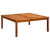 Image de vidaXL Table basse de jardin 110x110x45 cm Bois solide d'acacia