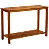 Image de vidaXL Table console de jardin 110x40x75 cm Bois d'acacia solide