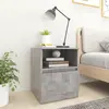 Image de vidaXL Table de chevet gris béton 40x40x50 cm bois d'ingénierie