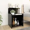 Image de vidaXL Tables de chevet 2 pcs noir 40x35x60 cm bois d'ingénierie