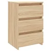 Image de vidaXL Table de chevet en chêne Sonoma 40 x 35 x 62,5 cm