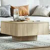 Image de vidaXL Table basse chêne sonoma 60x60x31,5 cm bois d'ingénierie