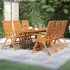Image de vidaXL Ensemble à manger de jardin 7 pcs Bois d'acacia massif 160-240 cm