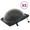 Image de vidaXL Chauffage solaire de piscine 5 pcs 75x75x36 cm PEHD Aluminium