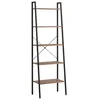 Image de vidaXL Étagère sur pied 5 niveaux Marron foncé et noir 56x35x174 cm