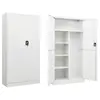 Image de vidaXL Armoire à casiers Blanc 90x40x180 cm Acier