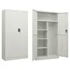 Image de vidaXL Armoire à casiers Gris clair 90x40x180 cm Acier