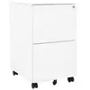 Image de vidaXL Classeur mobile Blanc 39x45x67 cm Acier