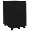 Image de vidaXL Classeur mobile Noir 39x45x67 cm Acier