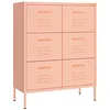 Image de VidaXL Armoire à tiroirs Rose 80x35x101,5 cm Acier