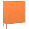 Image de vidaXL Armoire de rangement Orange 80x35x101,5 cm Acier