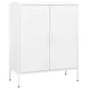 Image de vidaXL Armoire de rangement Blanc 80x35x101,5 cm Acier