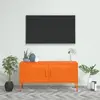 Image de vidaXL Meuble TV Orange 105x35x50 cm Acier