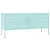 Image de vidaXL Meuble TV Vert menthe 105x35x50 cm Acier