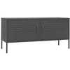 Image de VidaXL Meuble TV Anthracite 105x35x50 cm Acier