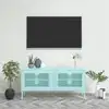 Image de vidaXL Meuble TV Vert menthe 105x35x50 cm Acier