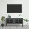 Image de vidaXL Meuble TV Anthracite 105x35x50 cm Acier