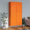 Image de vidaXL Garde-robe Orange 90x50x180 cm Acier