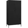 Image de VidaXL Garde-robe Noir 90x50x180 cm Acier