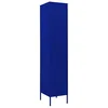 Image de vidaXL Armoire à casiers Bleu marine 35x46x180 cm Acier
