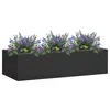 Image de vidaXL Boîte à fleurs de bureau Anthracite 90x40x23 cm Acier