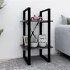 Image de vidaXL Bibliothèque à 2 niveaux gris 40x30x70 cm bois d'ingénierie