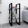 Image de vidaXL Bibliothèque à 2 niveaux gris béton 40x30x70 cm bois ingénierie