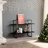 Image de vidaXL Bibliothèque à 2 niveaux noir 100x30x70 cm bois d'ingénierie