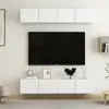 Image de vidaXL Meubles TV 4 pcs Blanc 80x30x30 cm Bois d'ingénierie