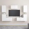 Image de vidaXL Ensemble de meubles TV 7 pcs Blanc Bois d'ingénierie