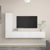 Image de vidaXL Ensemble de meubles TV 4 pcs Blanc Bois d'ingénierie