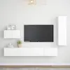 Image de vidaXL Ensemble de meubles TV 4 pcs Blanc Bois d'ingénierie