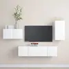 Image de vidaXL Ensemble de meubles TV 4 pcs Blanc Bois d'ingénierie